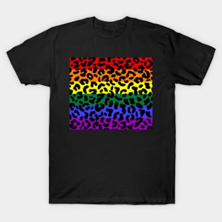 Leopard Print Pride Flag T-Shirt